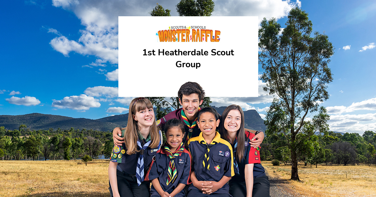 Scouts and Schools Monster Raffle Support 1st Heatherdale Scout Group