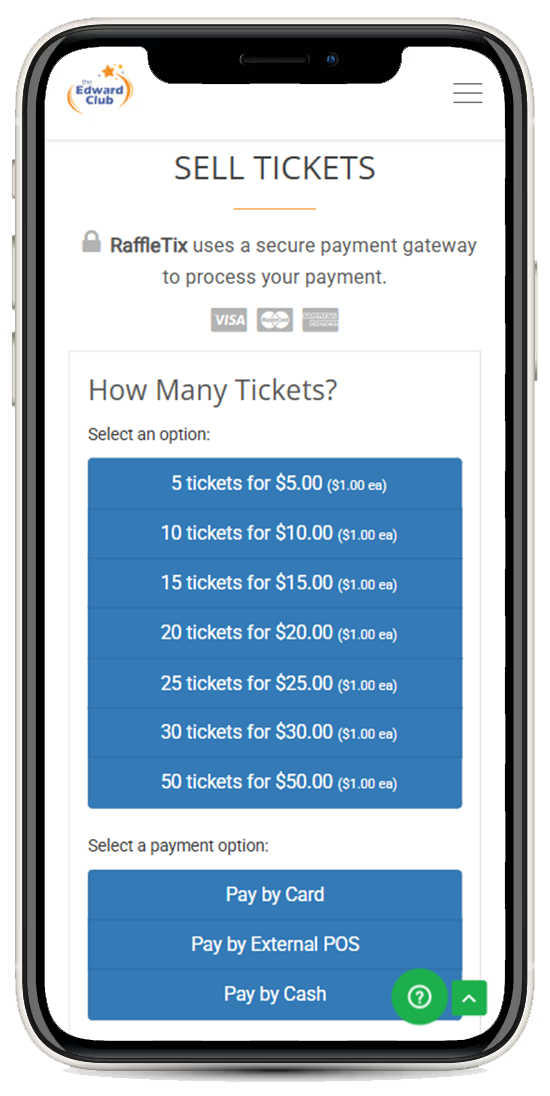 RaffleTix In-Person Sales