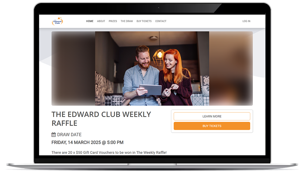 RaffleTix raffle website template