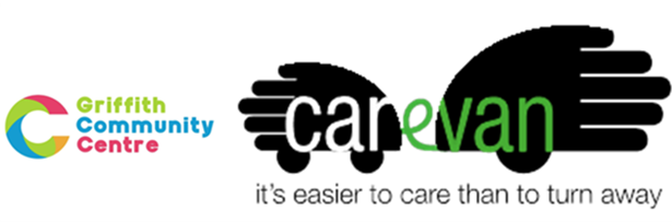 Griffith Community Centre Carevan logo