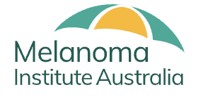 Melanoma March Cronulla in support of Melanoma Institute Australia logo