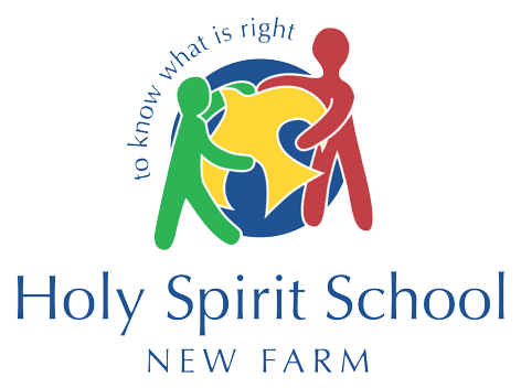 Holy Spirit New Farm School logo