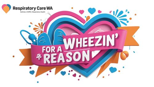 Samantha Laine in support of Wheezin for a Reason for Respiratory Care WA logo