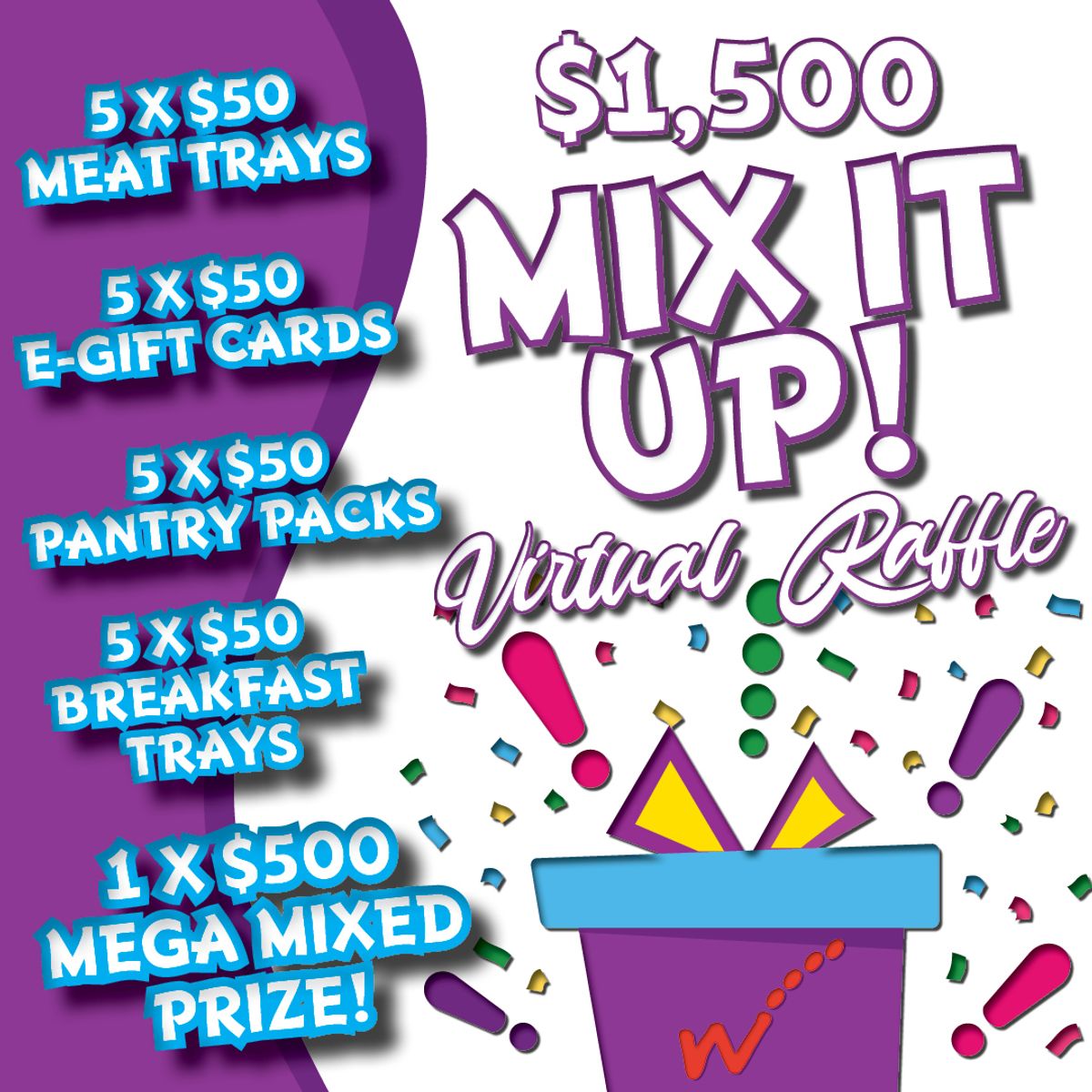 RaffleTix | Workers Mix it Up Virtual Raffle