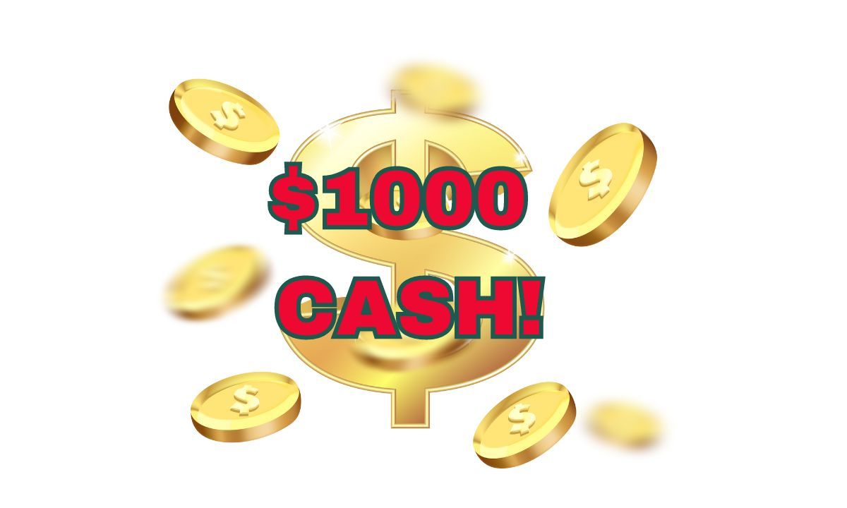 1st Prize $1000 Cash! - Hero image