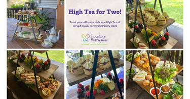 High Tea for Two - All Served on Our Farmyard Pantry Deck at 'Our Backyard' - Hero Image