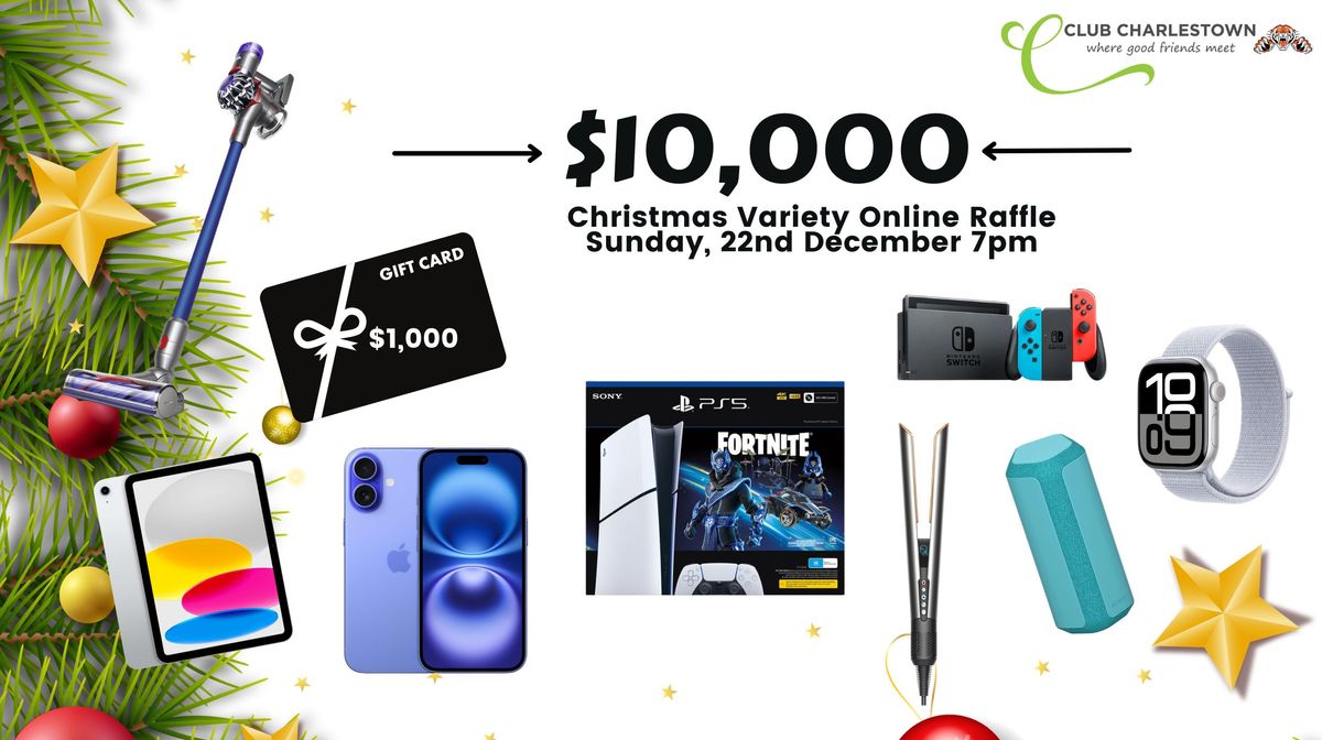 RaffleTix | $10,000 Christmas Variety Online Raffle