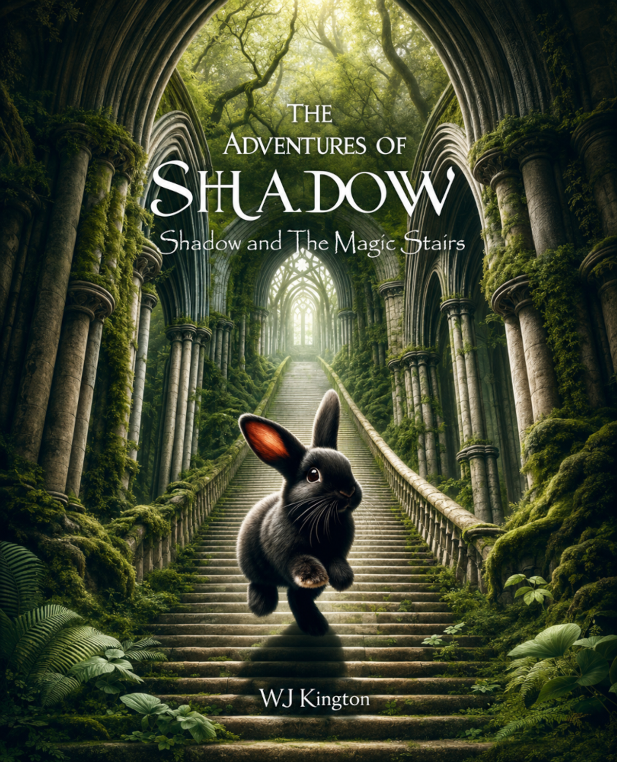 Shadow and The Magic Stairs Unsigned Copy and Rabbit Themed Artwork - Hero image