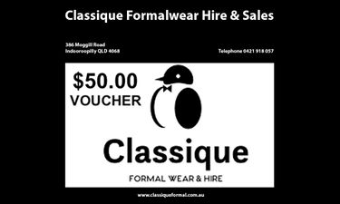 Formal Wear Gift Voucher - Hero Image