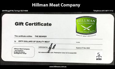 Butcher Meat Gift Voucher - Hero Image
