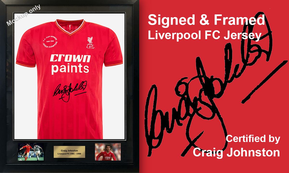 Craig Johnston Signed & Framed Liverpool Jersey - Hero image