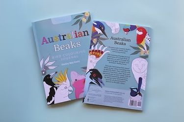 Australian Beaks Bird Colouring Journal - Hero Image