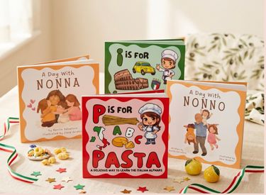 Italian Bilingual Kids Book Bundle (4 Books, valued at $84) - Hero Image