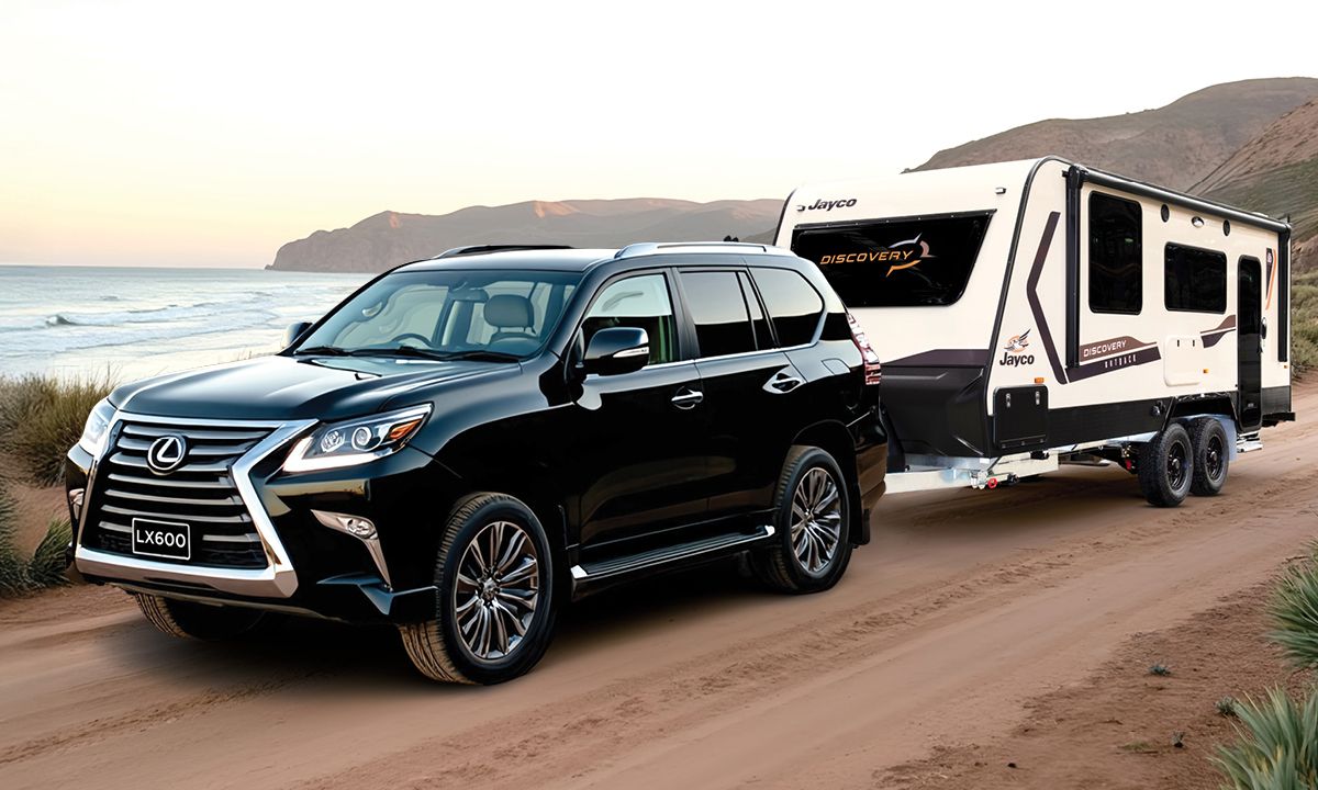 Escape in Style with a LEXUS LX600 F series 4WD + JAYCO 21ft Discovery Outback Caravan - Hero image