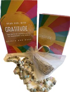 Gratitude Prayer Cards + Gratitude Book + Sage + Beads from Alicia Wade - Hero Image