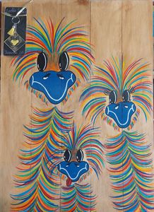 Emu Painting + Keyring - Hero Image