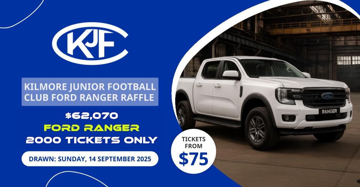 Ford Raffle RaffleTix | Kilmore Junior Football Club Ford Ranger Raffle