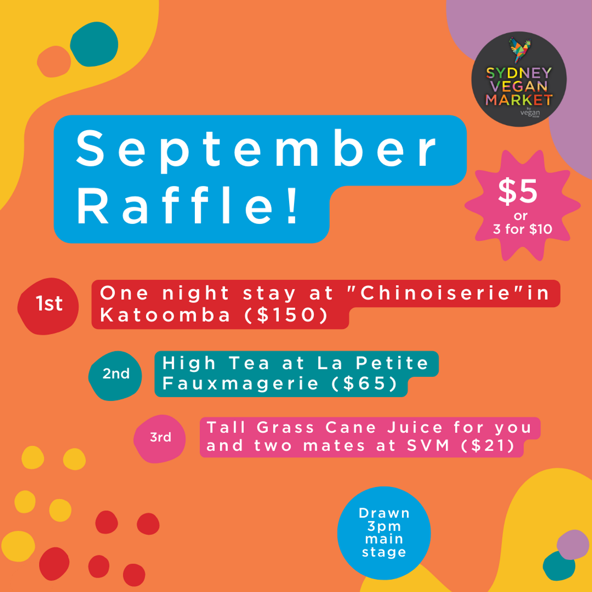Market Raffle Sydney Vegan Market RAFFLE - SEPTEMBER 2022