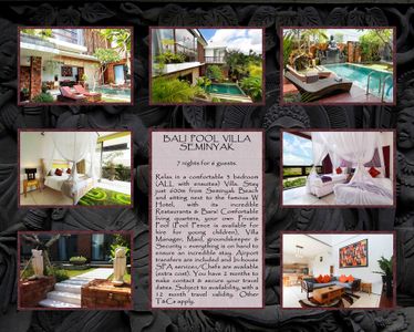 Bali Pool Villa, Seminyak - 7 Nights for 6 Guests - Hero Image