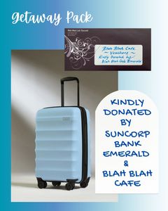 Antler Expandable Spin Suitcase from Suncorp Bank Emerald Branch & Cafe Vouchers from Blah Blah Cafe - Hero Image