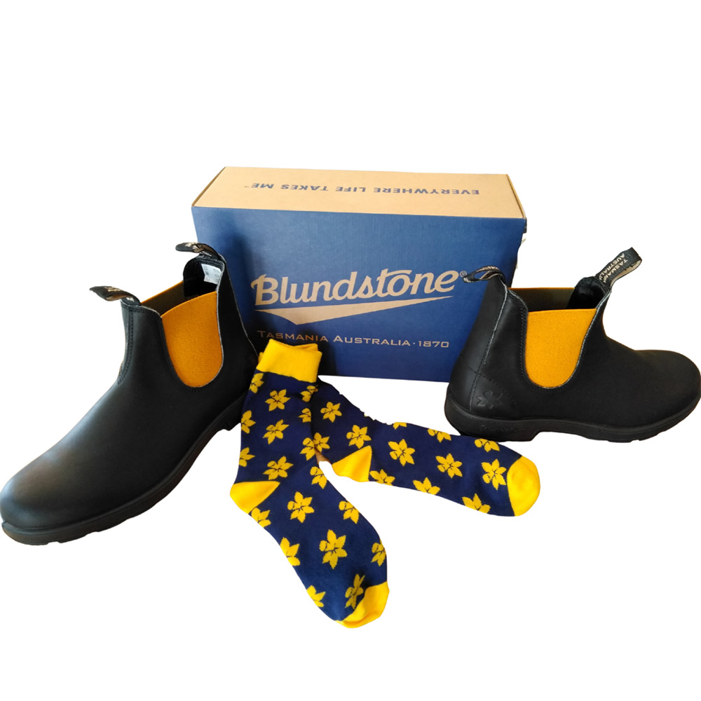 Cancer Council Tasmania Blundstone Boots & Daffodil Socks - Image 2