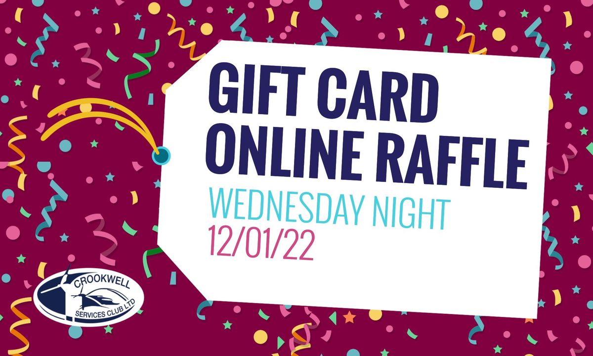 Wednesday Raffle Wednesday Night Raffle 12/01/22