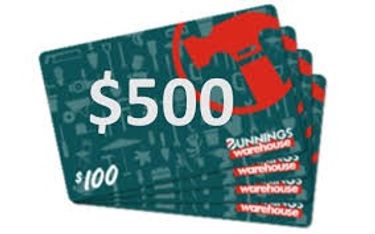 $500 Bunnings Voucher - Hero Image