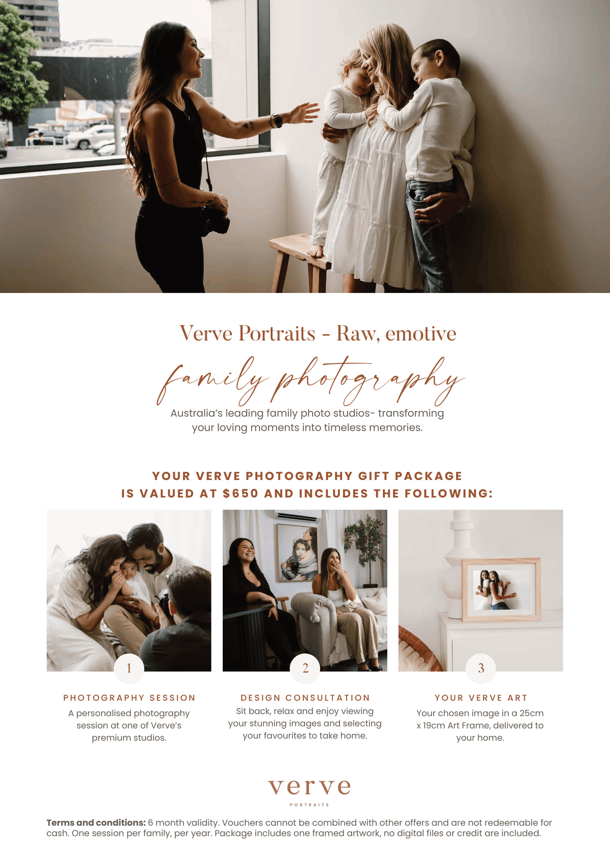 Verve Portraits - Verve Portraits package - Hero image