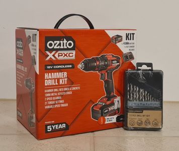 Ozito Hammer Drill Kit Donated by Bunnings Doncaster - Hero Image