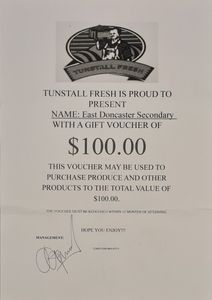 Tunstall Fresh $100 Voucher - Hero Image
