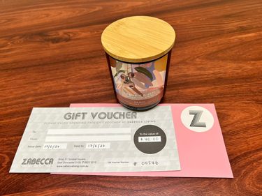 Zabecca Living $40 Voucher & Candle - Hero Image