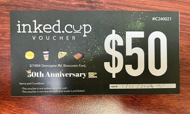 Inked Cup $50 Voucher - Hero Image