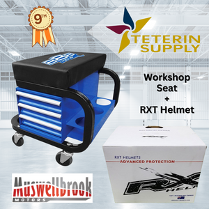 Workshop Seat & RXT Helmet - Hero Image