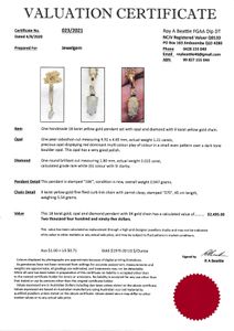 Handmade Opal and Gold Necklace - Hero Image