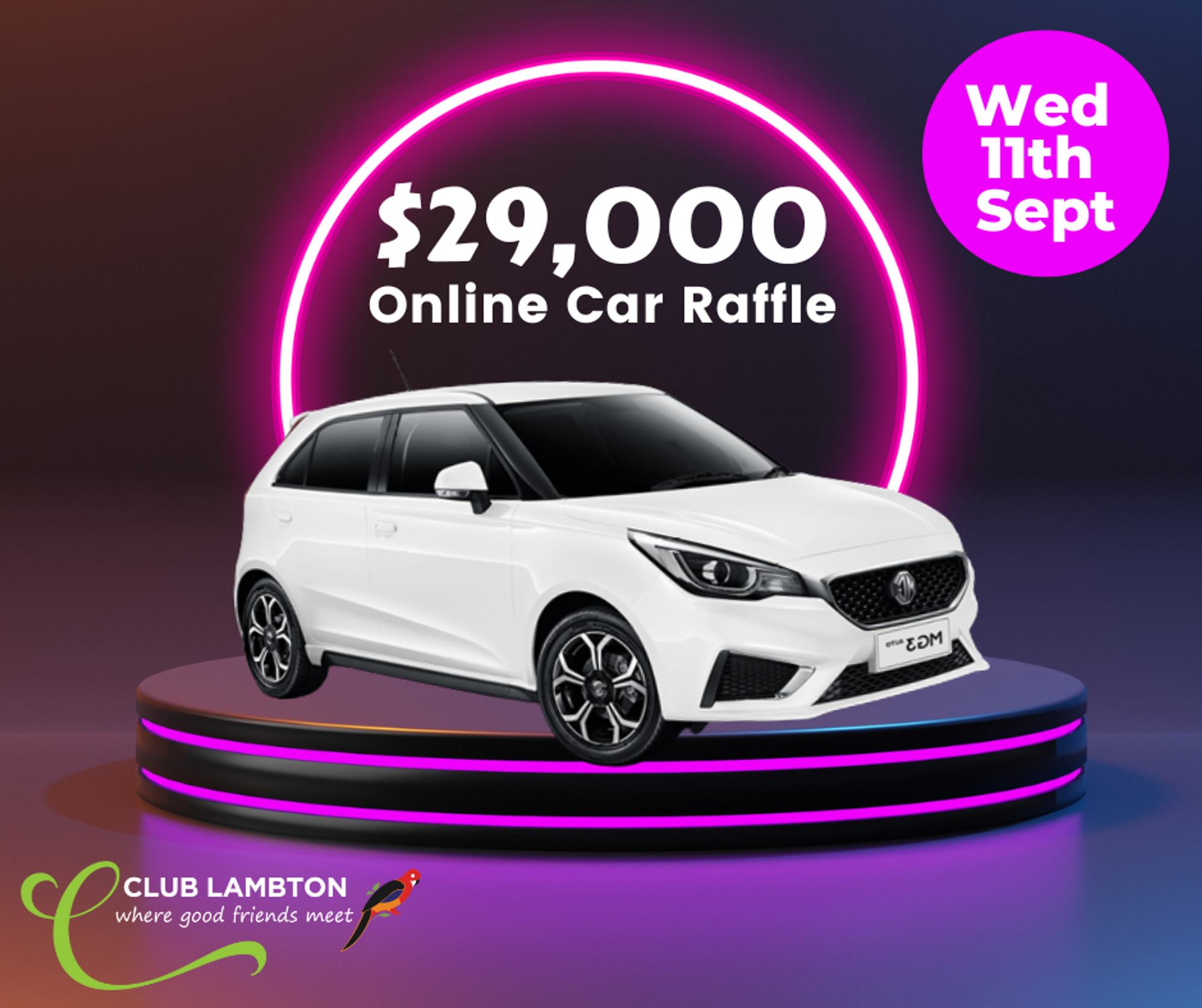 Car Raffles Alberta $29,000 MG3 Excite Car Online Raffle