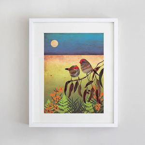 Print from La Source Australia - Finch Couple - Hero Image