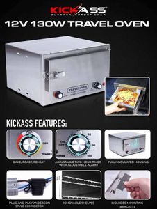 KickAss 12V 130W Portable Travel Oven - Hero Image