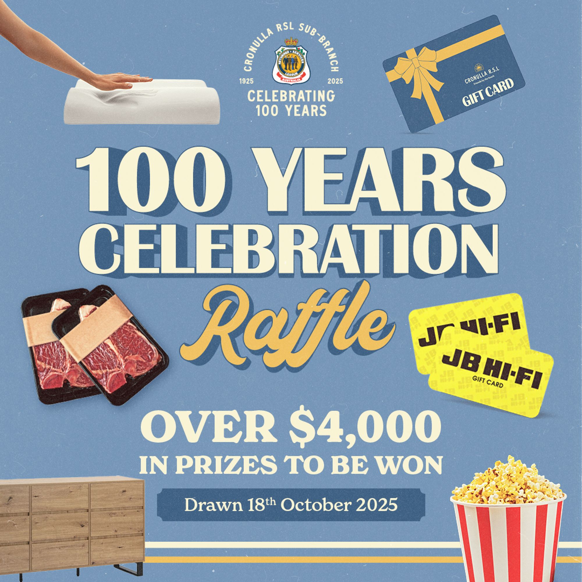 Sub Years RaffleTix | Cronulla RSL Sub Branch 100 Years Celebration Raffle