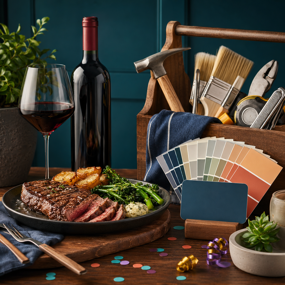 Steak, Wine & Weekend Projects A - Hero image