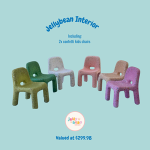 Jellybean Interior Confetti Kids Chairs - Hero Image