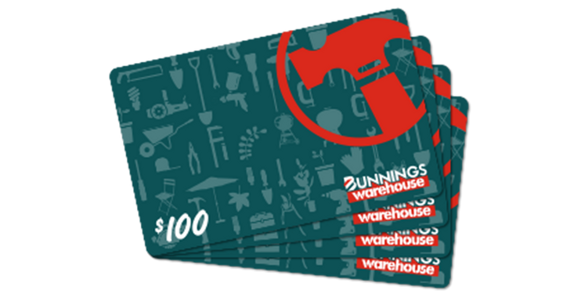 $100 Bunnings Gift Card - Bunnings Wangara - Hero image