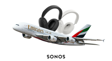Business Class Tickets Flying Emirates & Sonos Ace Headphones - Hero Image