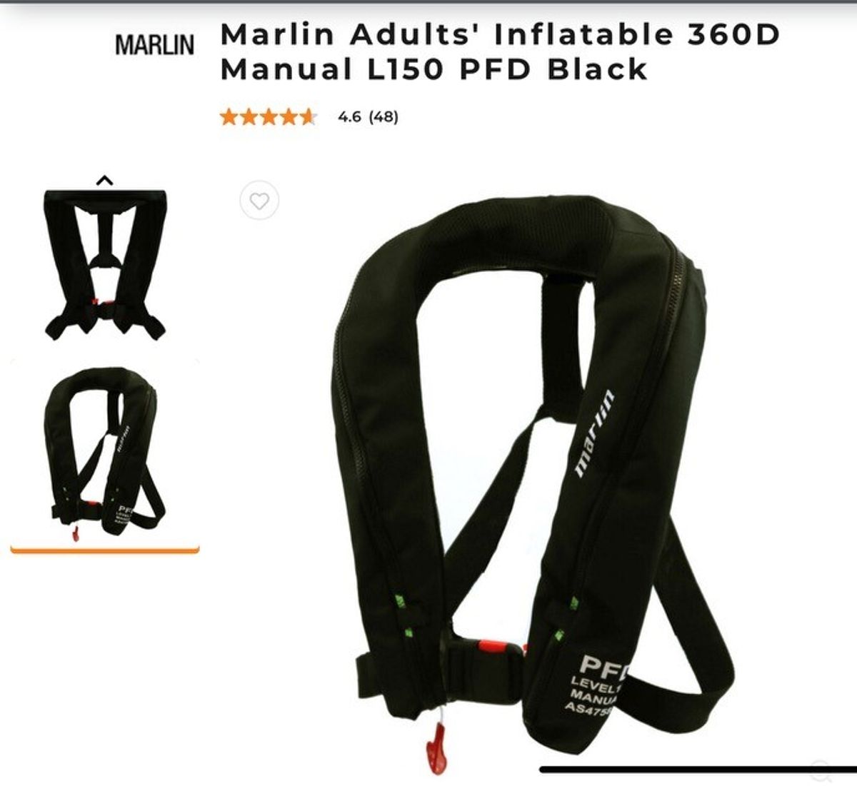 Marlin Adult Life Jackets x 2 - Hero image