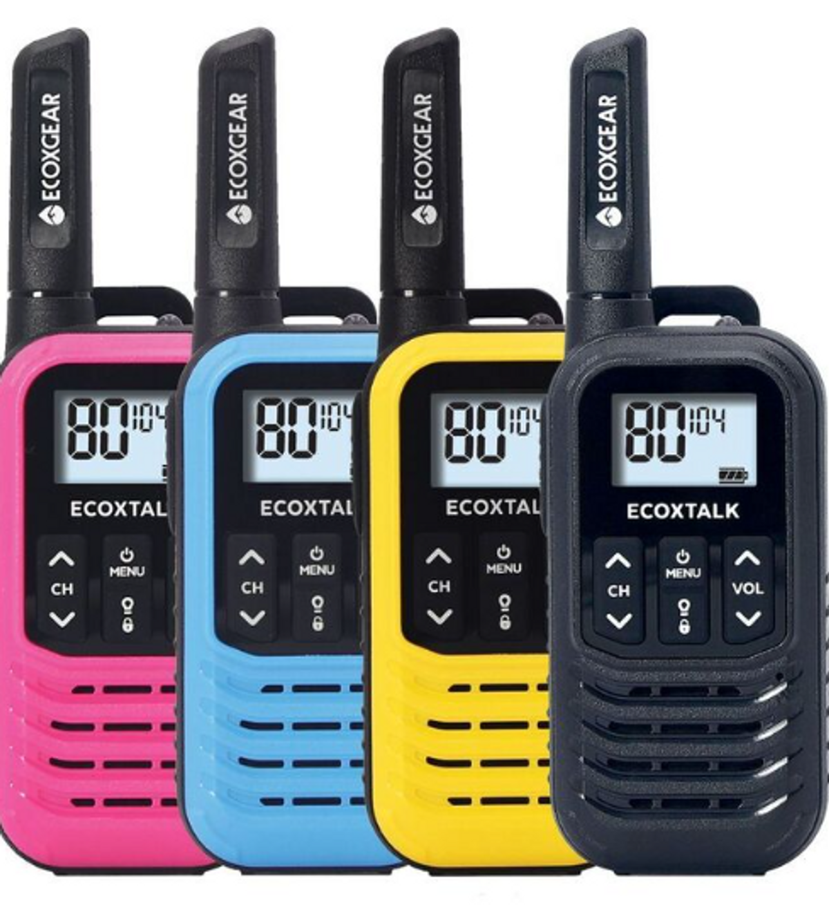 Ecoxgear 0.5 Watt UHF CB Radio Handheld Quad Pack Multi - Hero image
