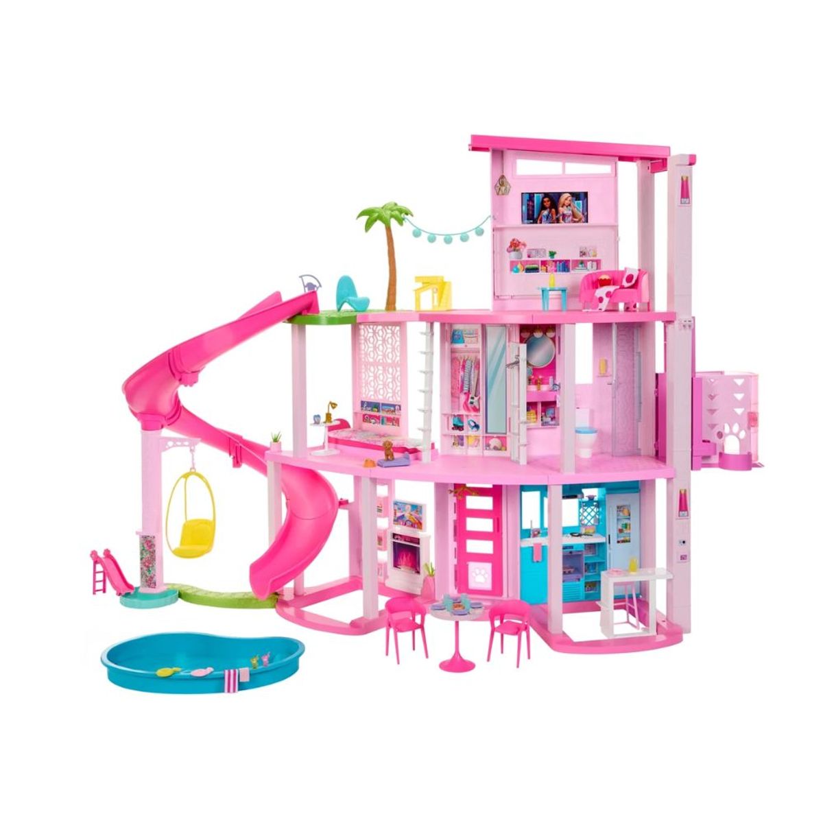 Barbie Dreamhouse Pool Party Doll House - Hero image