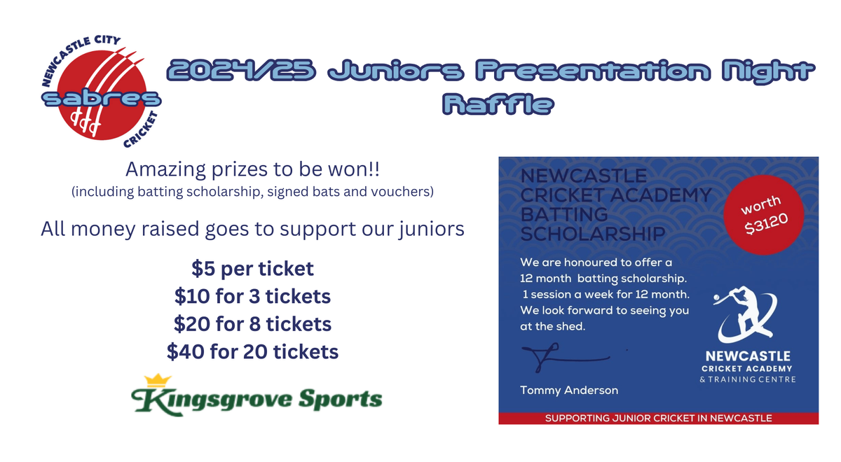 N16 Raffle RaffleTix | NCC Juniors Presentation Night Raffle