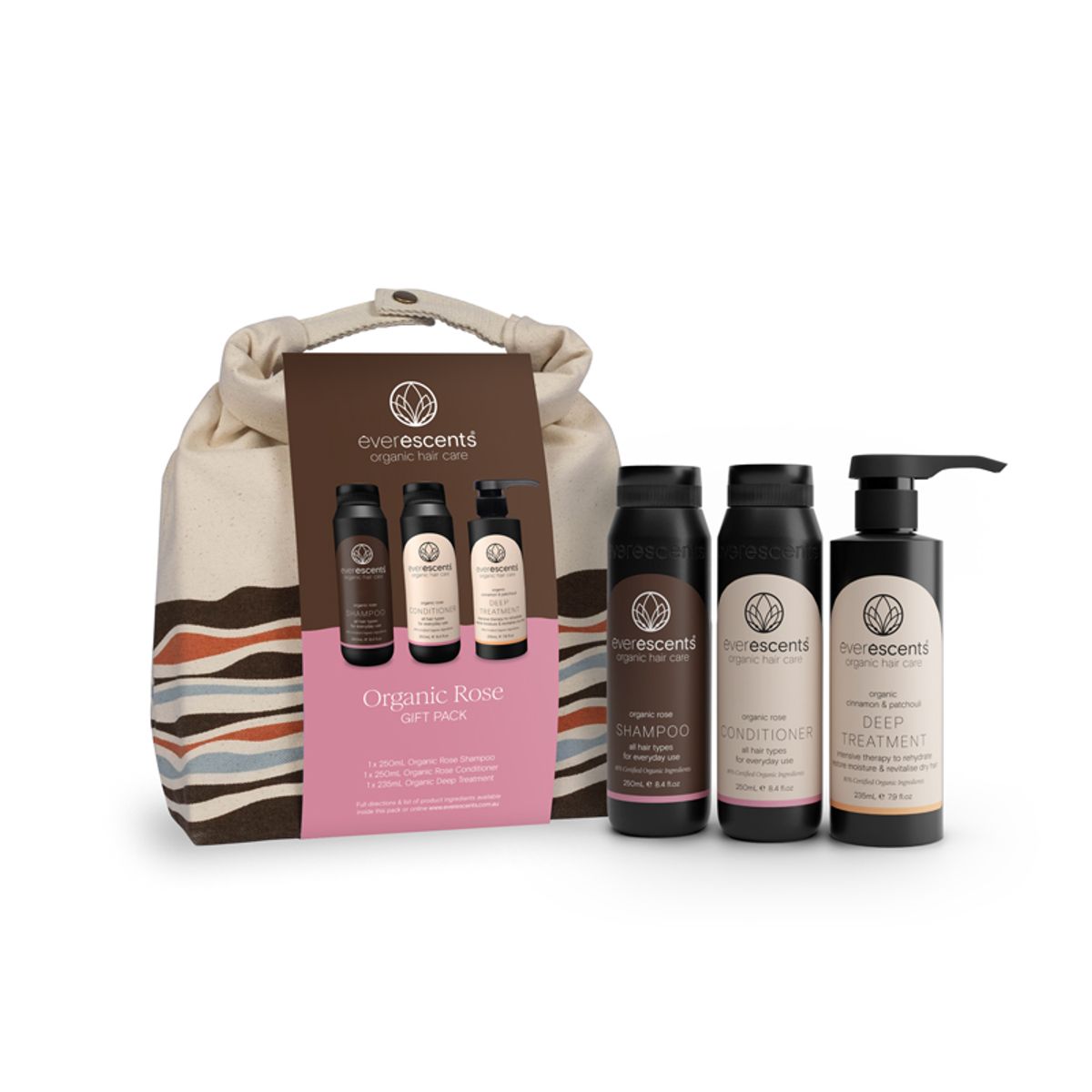 EverEscents Organic Rose Hair Care Gift Pack - Hero image