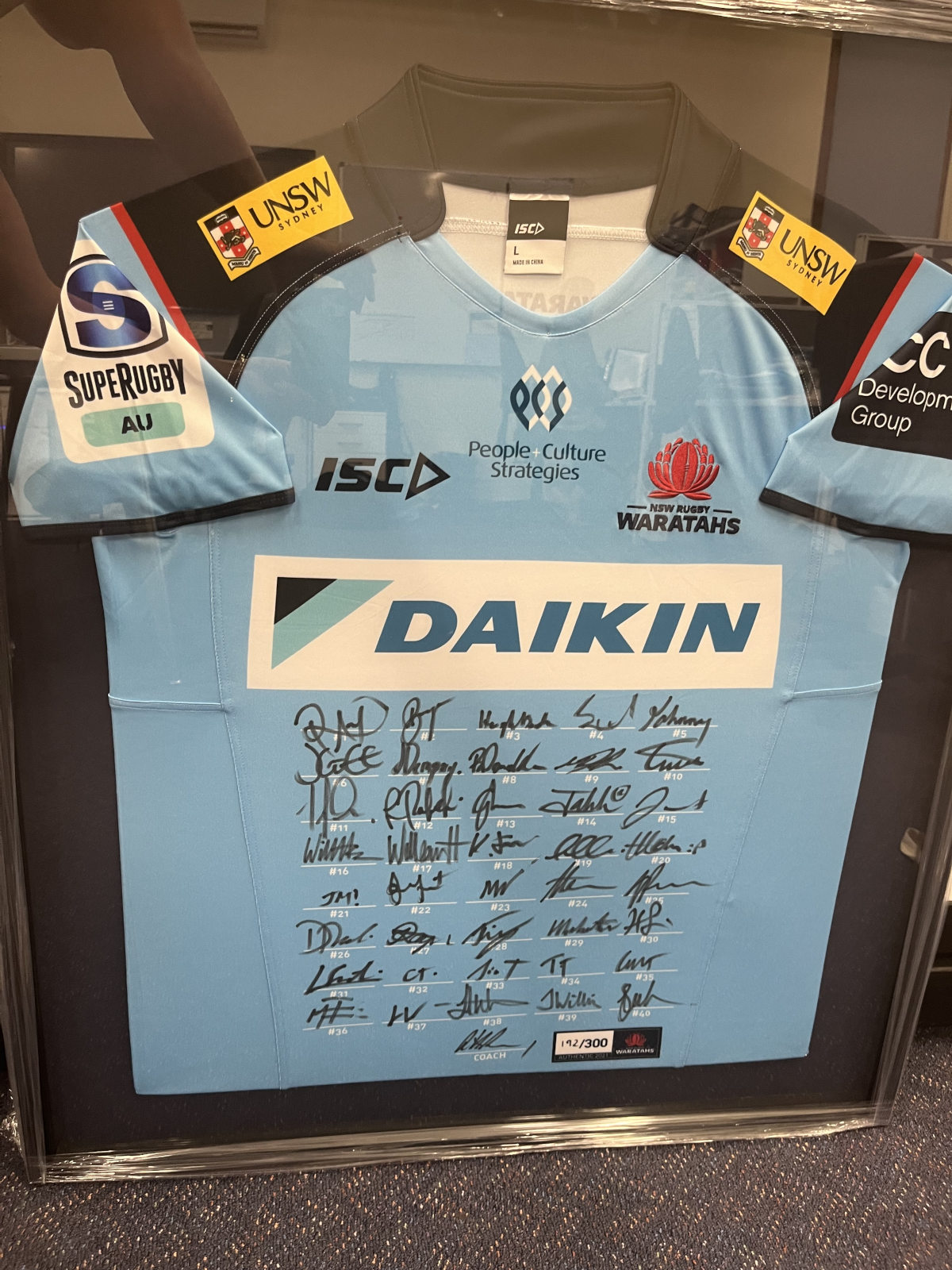 2021 NSW Waratahs Signed and Framed Jersey - Image 2