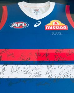 Western Bulldogs - Squad Signed and Framed Jersey - Hero Image