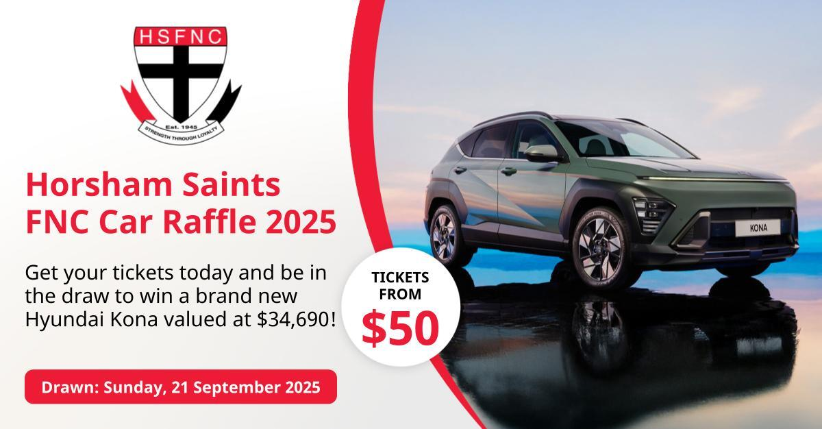 Horsham Saints FNC Car Raffle 2025
